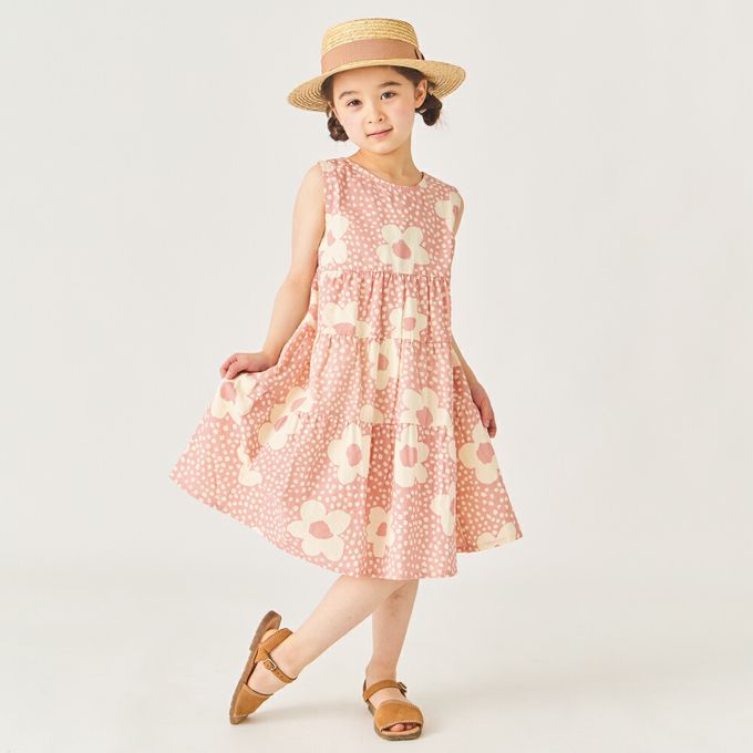 日本 evercloset - 100%棉 歐風荷葉領背心洋裝-海軍藍