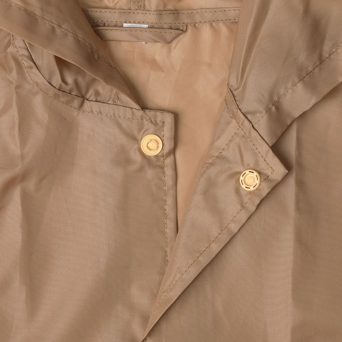 akachan honpo - 動物造型短斗篷式雨衣-小熊-咖啡色