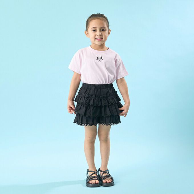 日本 Lycee mine - 純棉百搭印花短袖上衣-獨角獸-海軍藍