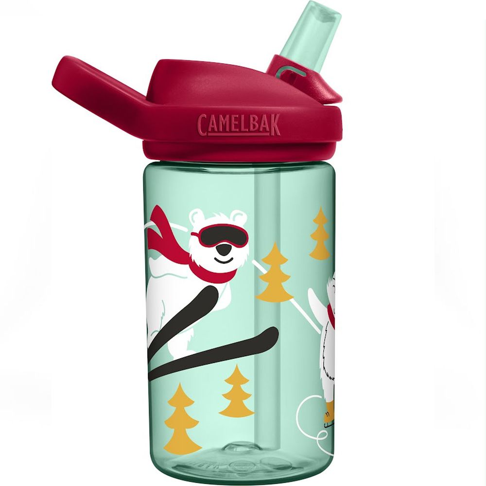 CamelBak - EDDY+ 兒童吸管運動水瓶-滑雪動物-400ml