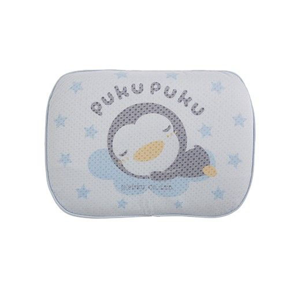 PUKU 藍色企鵝 - 全抗菌乳膠護頭枕水-36×27cm-水色