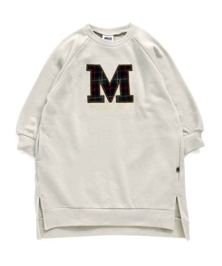 日本 BREEZE - 節慶滿點！裏毛長袖洋裝-假期-紅