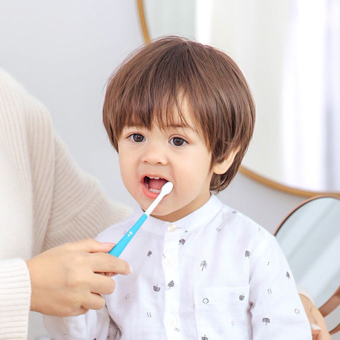 VIIDA - JOY 幼兒牙刷-6 個月以上(4入組)-藍色、粉色、黃色、綠色各一