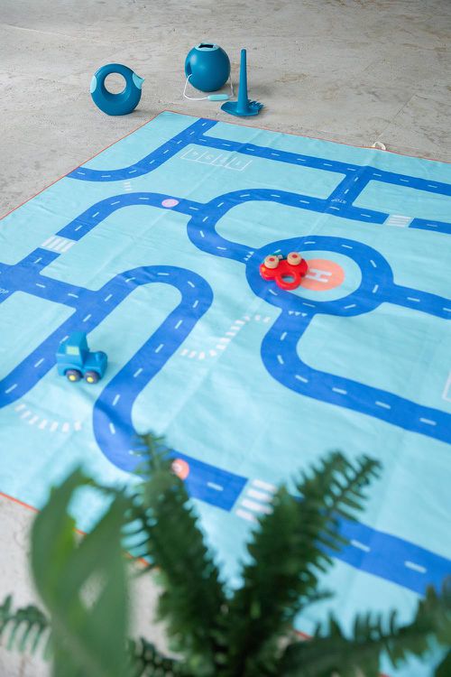 多功能超吸力浴巾-道路遊戲(XL,180x180cm)