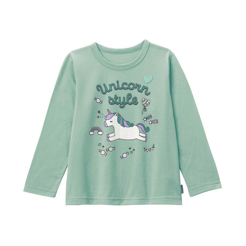 日本千趣會 - GITA 純棉印花長袖上衣-冰淇淋-粉紅