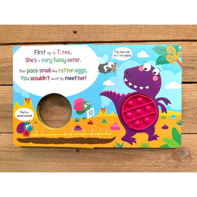 PUSH POP BUBBLE BOOKS: JURASSIC POOP! 侏儸紀便便（泡泡書）