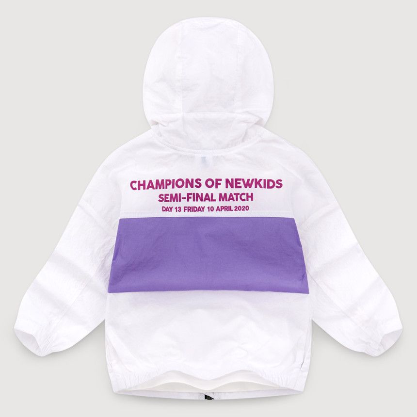 韓國 Jelispoon - 薄款拉鍊夾克-白