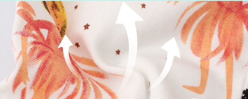 Jumping meters - 休閒腰鬆緊內搭褲-花朵仙子-白色