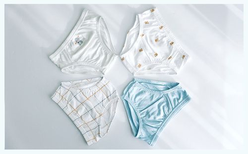 (4入組)男寶無螢光輕柔棉三角褲-格紋X熊熊