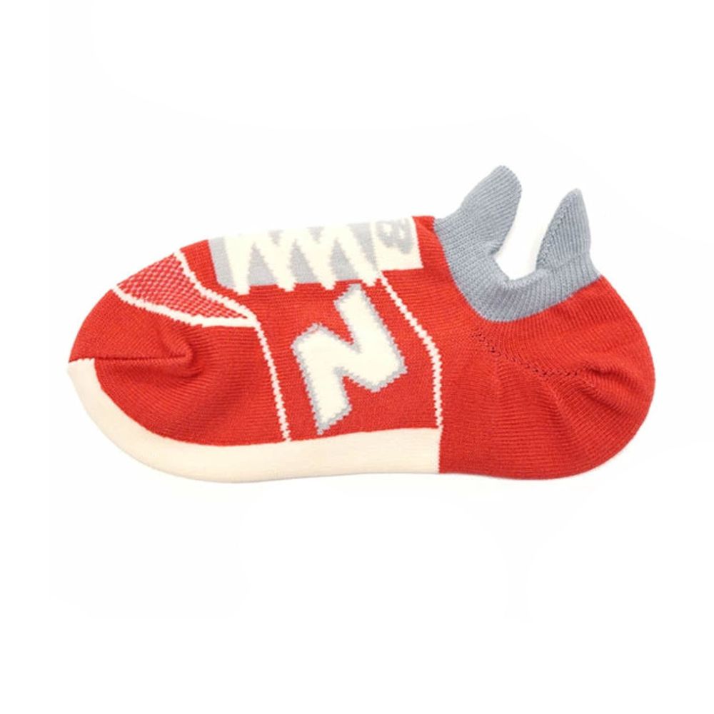 New Balance 舒適造型短襪-紅