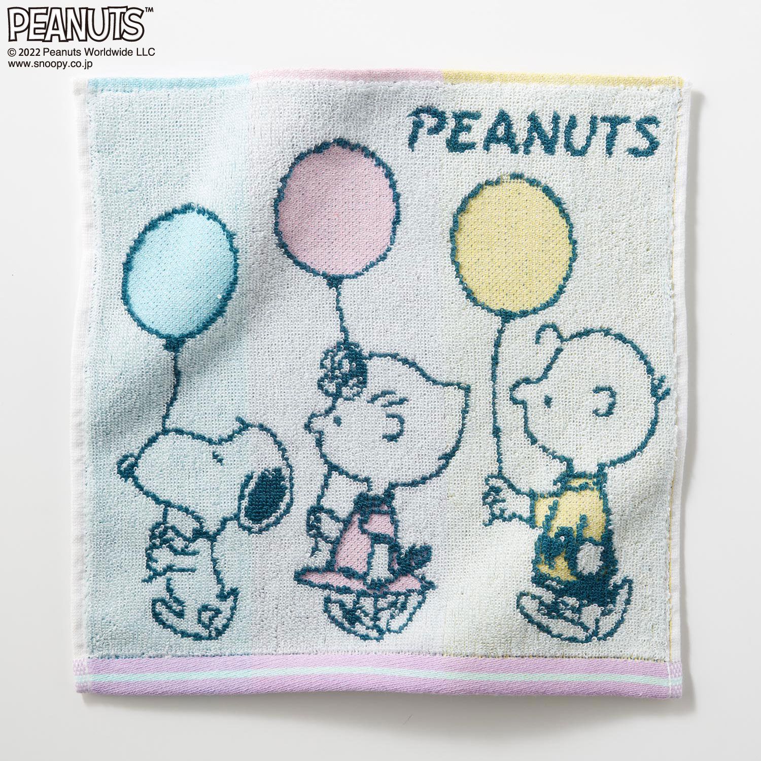 日本千趣會 - SNOOPY 抗菌加工純棉小手帕-莎莉晚安-粉紅 (25×25cm)