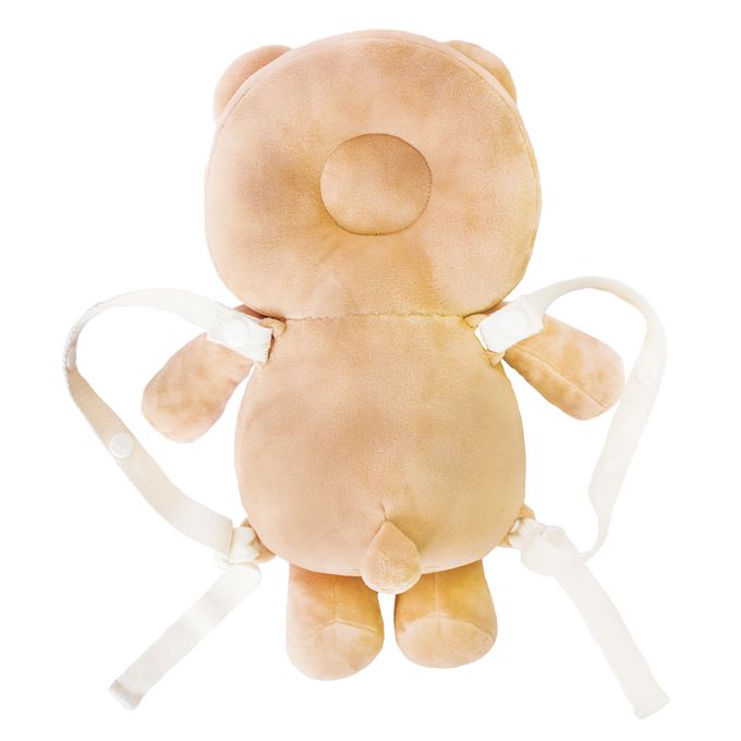 akachan honpo - 嬰兒防護枕背包-週年紀念小熊-淺棕色