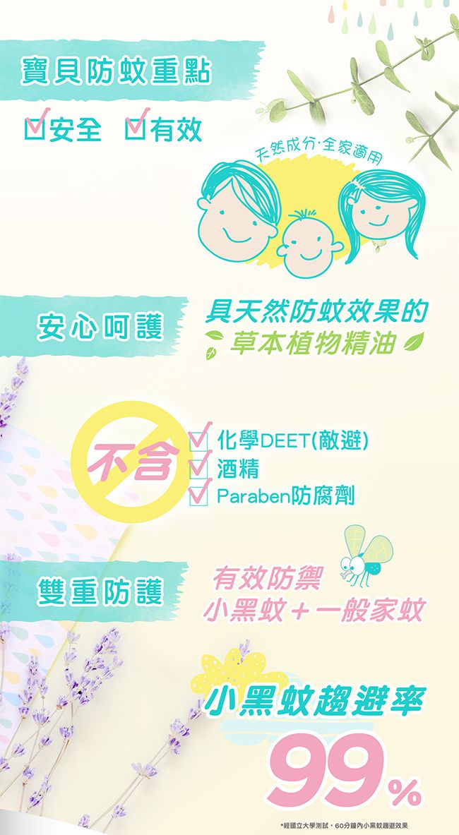 nac nac - 草本精油驅蚊貼片-檸檬桉20入