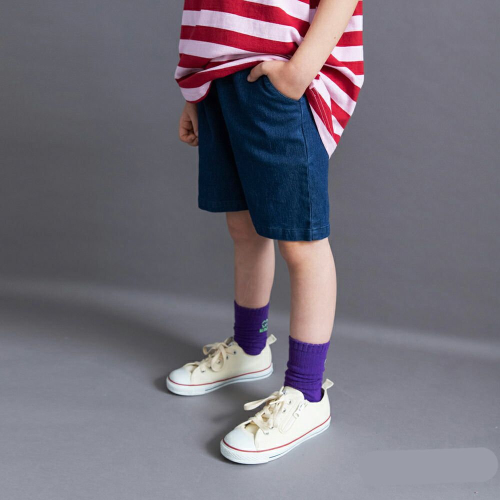 挺版帥氣百搭五分褲-素色-海軍藍