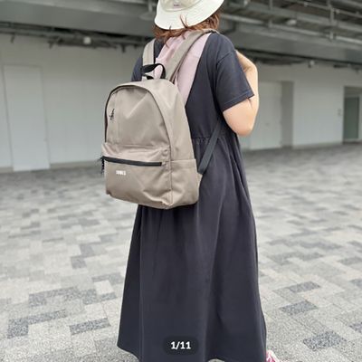 日本BEEM - JOUET 百搭休閒後背包-深卡其