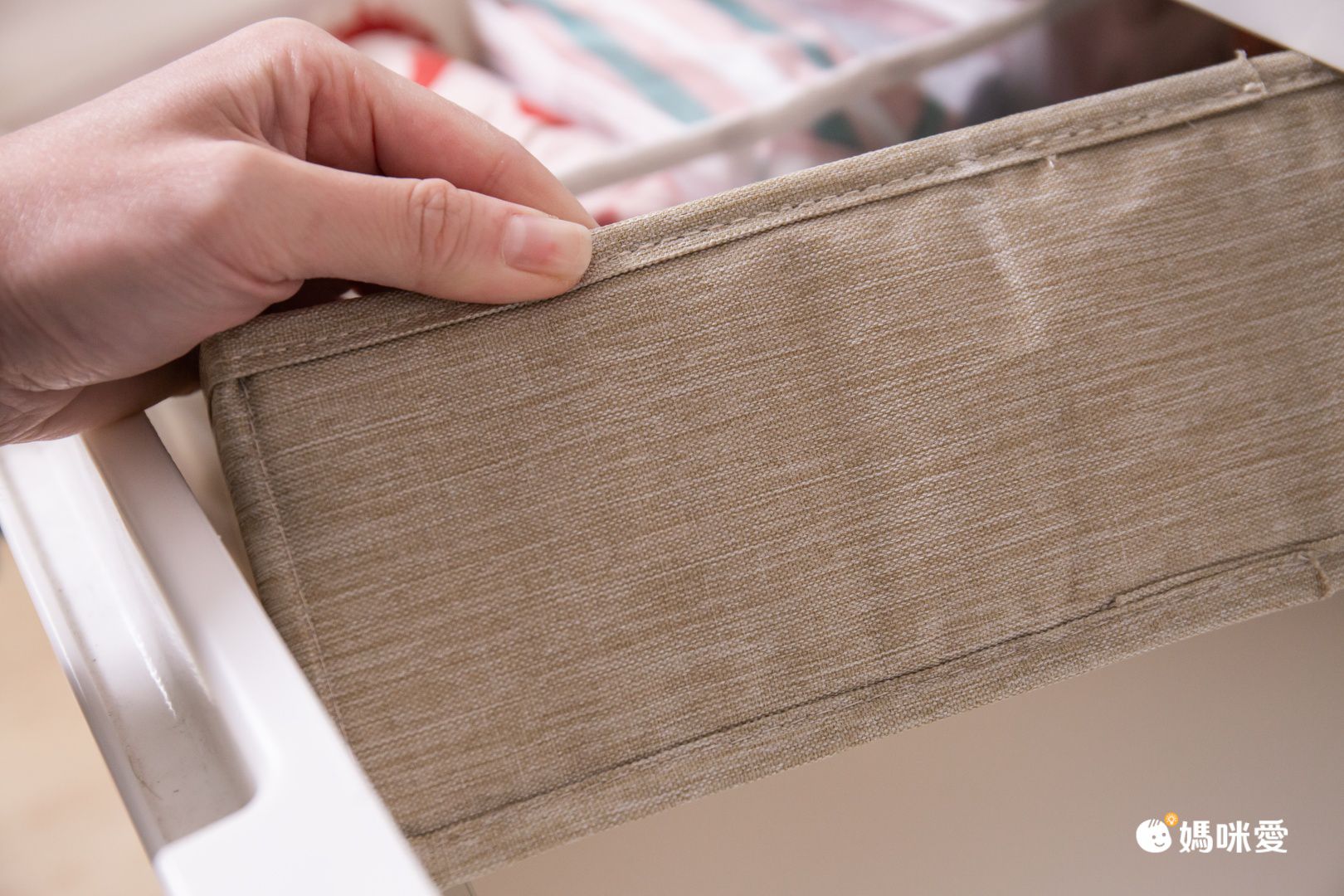 布藝衣服分隔收納盒-墨綠色 (7格)