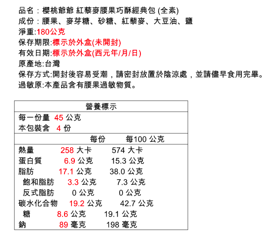 經典人氣伴手禮【櫻桃爺爺】冰紛舒芙蕾、北海道牛軋糖、徳式芒果乳酪塔