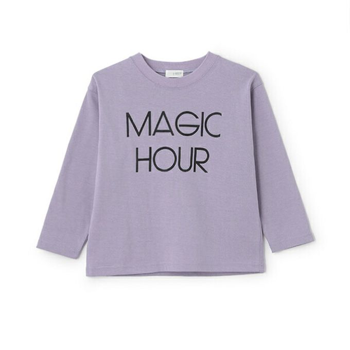 日本 b-ROOM - 天天穿速乾耐水洗印花長袖上衣-銀灰