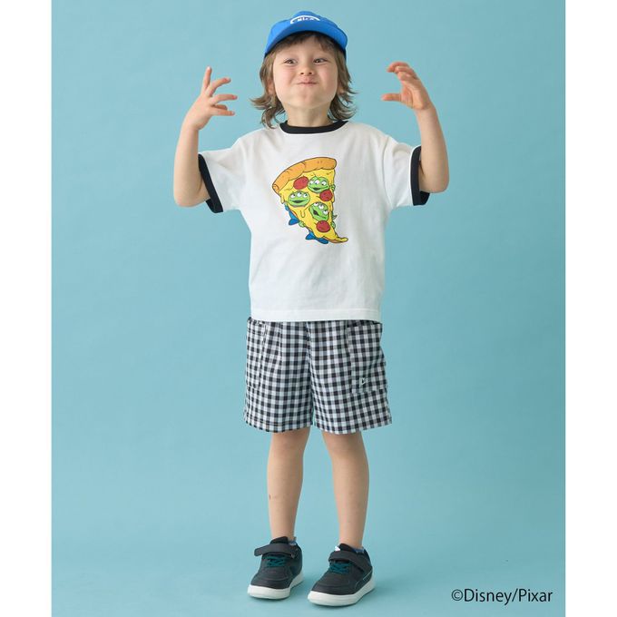 日本 b-ROOM - 聯名限定 短袖上衣-可愛三眼怪-白x紅