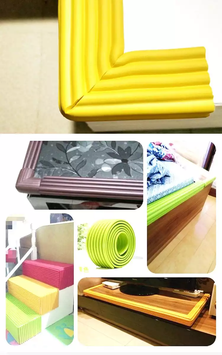 多功能自黏加厚加寬防撞條-2公尺*1入-黑色-送自黏加厚防撞角4入