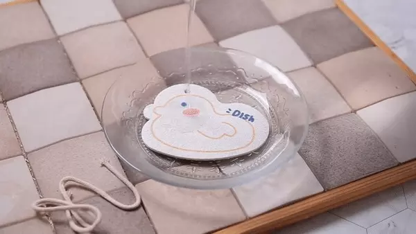 卡通吸水印花壓縮木漿海綿洗碗刷-橢圓麵包 (12.3x8cm)