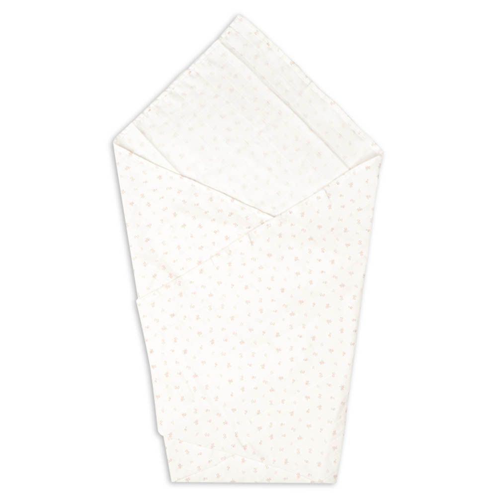 包巾 穆斯林棉紗-小花-粉紅色 (100×100cm)