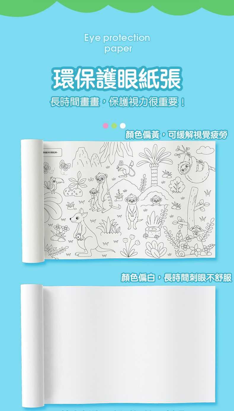 可黏式塗鴉畫紙-美食派對 (300x30cm)