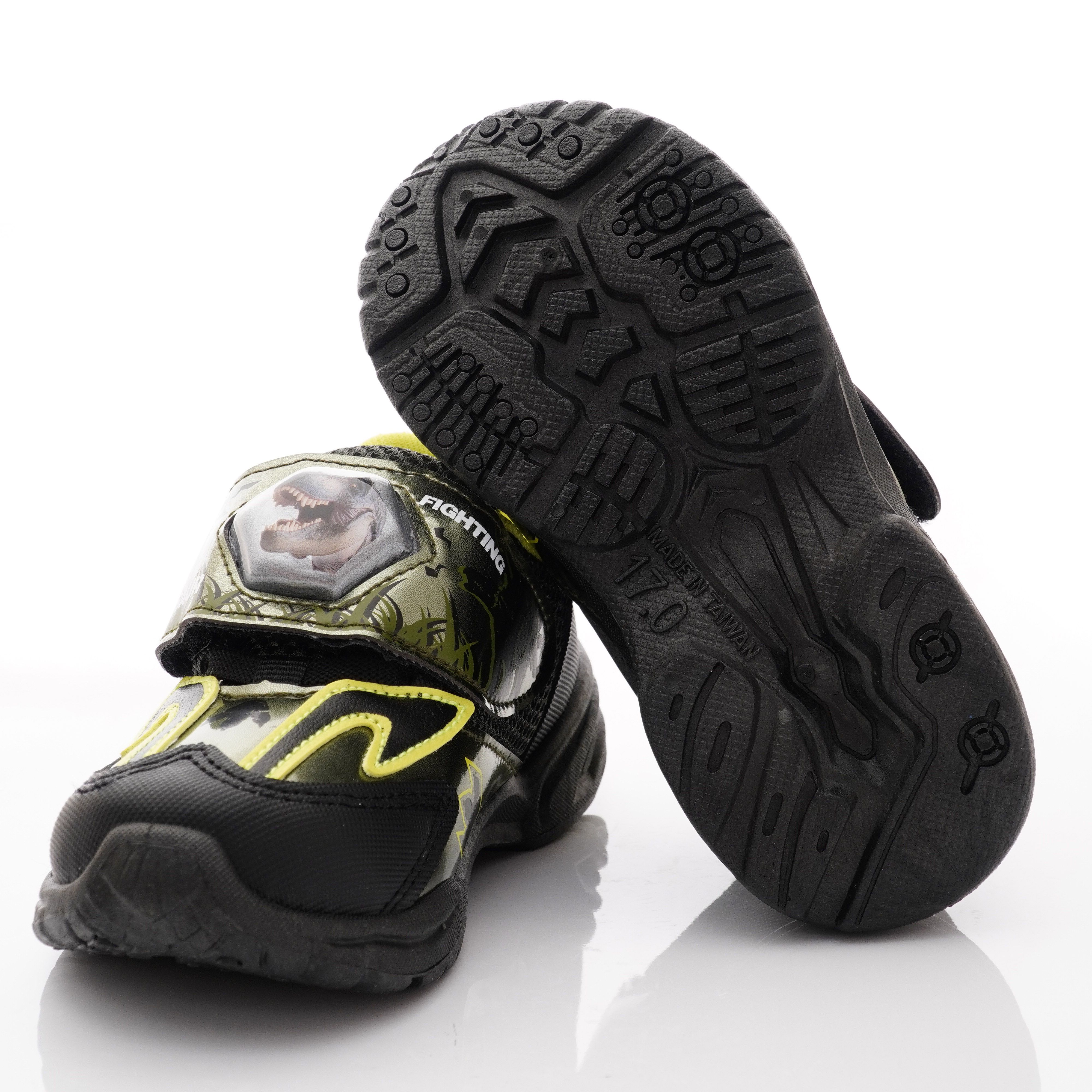 侏羅紀世界 - 恐龍電燈鞋款(中小童段)-綠