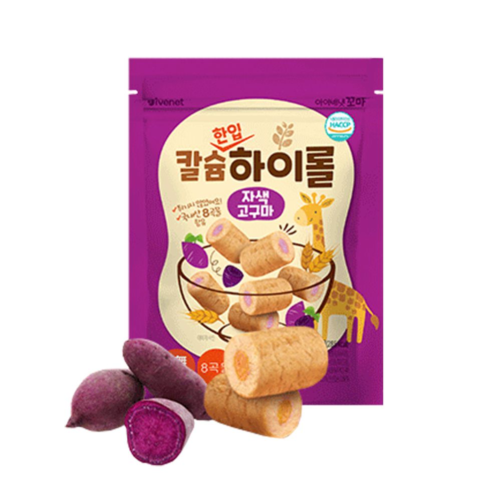 ivenet-艾唯倪 - 穀物卷 紫薯風味_1-3歲以上-50g/包
