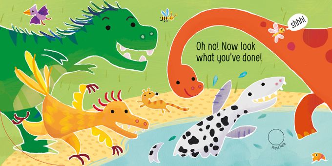 Don't tickle the T-rex! (硬頁觸摸音效書)