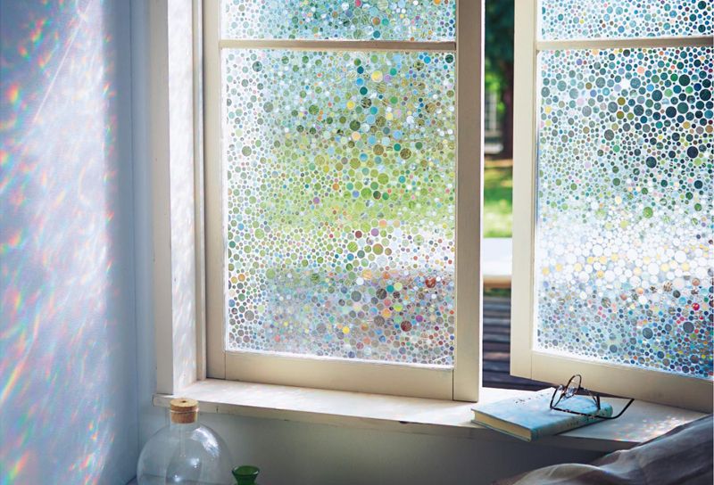 日本質感抗 UV 靜電窗貼Ｘ透光剪影窗簾/門簾