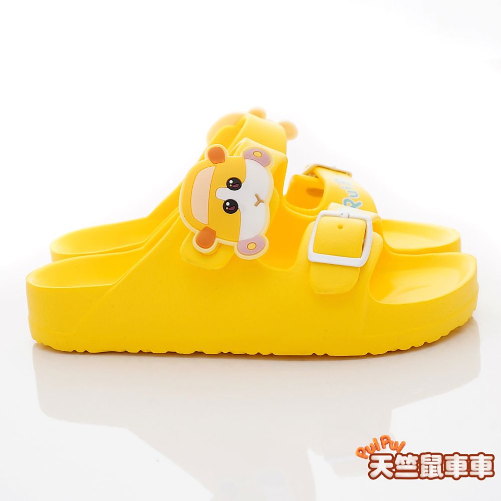 天竺鼠車車 - 台灣製天竺鼠車車休閒拖鞋(中小童段)-黃