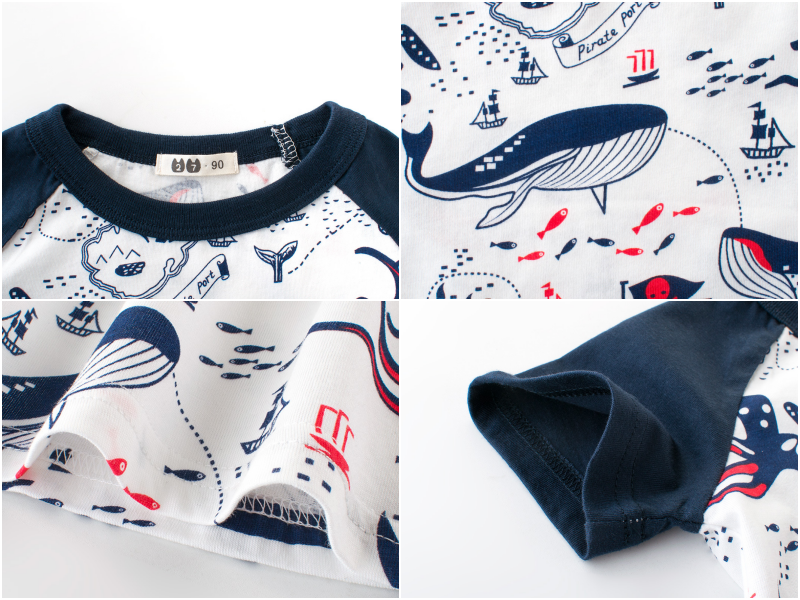 短袖棉T-鯨魚藏寶