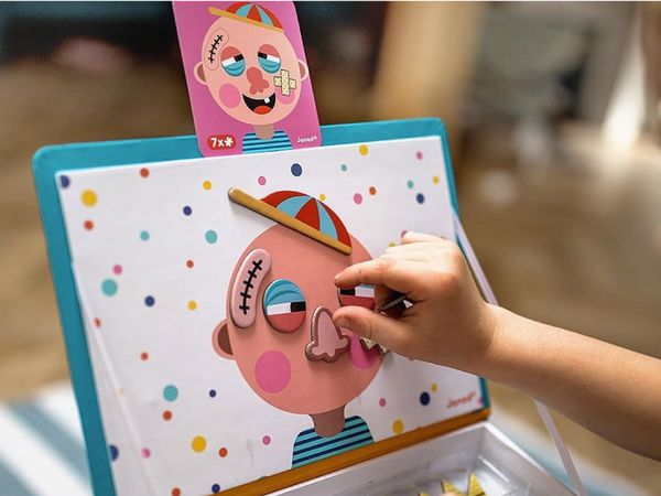 法國Janod - 【熱賣】磁鐵遊戲書-有趣的臉