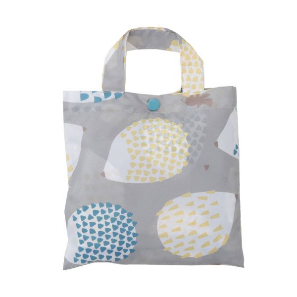 日本 kukka hippo - 兒童童遊戲服/玩沙衣(附收納袋)-萌萌刺蝟 (90cm)