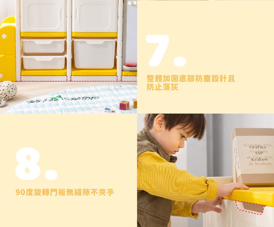 Kikimmy - 狗狗造型畫板收納櫃-白-15.6kg