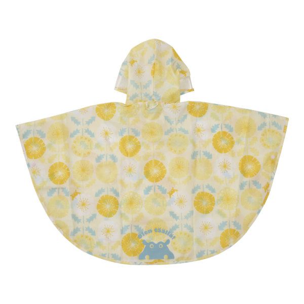 日本 kukka hippo - 小童防雨斗篷(附收納袋)-蒲公英花 (90cm)