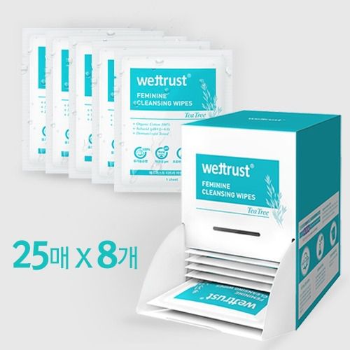 日本花美水hanamisui - 衛司特 wettrust 單片裝 茶樹精油 私密護膚巾-25片裝