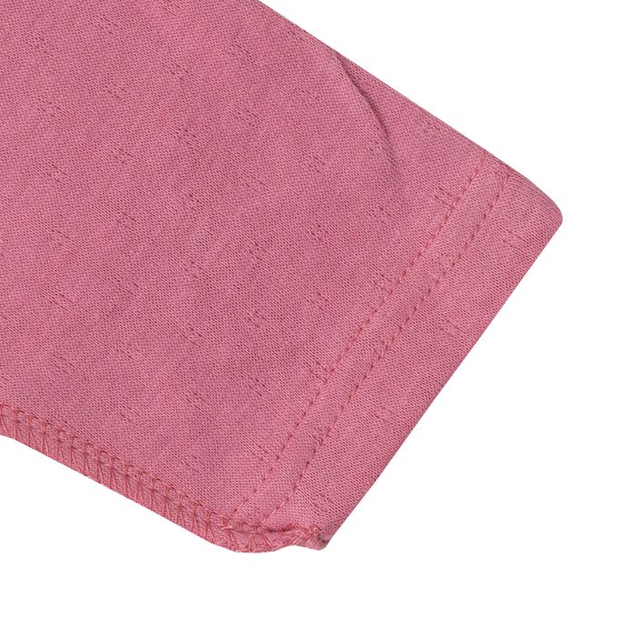 akachan honpo - 長袖圓領上衣2件組-蓬鬆棉 小熊&杯子蛋糕-粉紅色