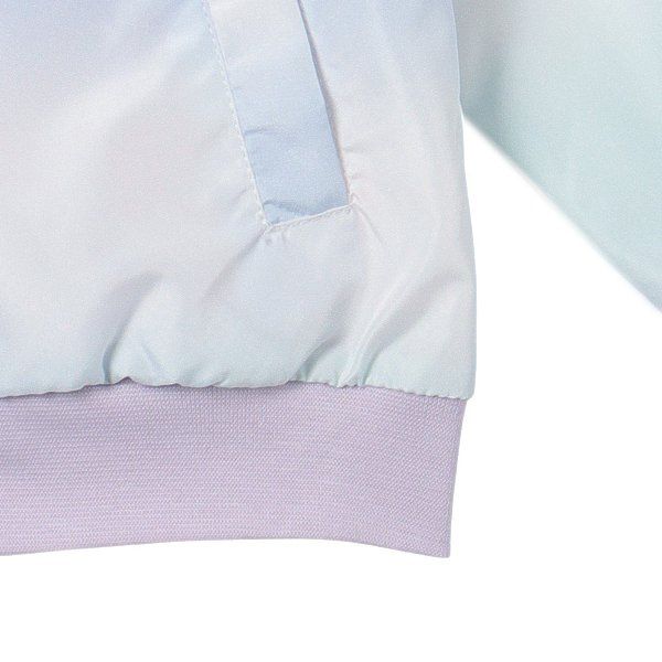 日本西松屋 - 網眼輕量防風休閒外套-夢幻漸層-粉紫