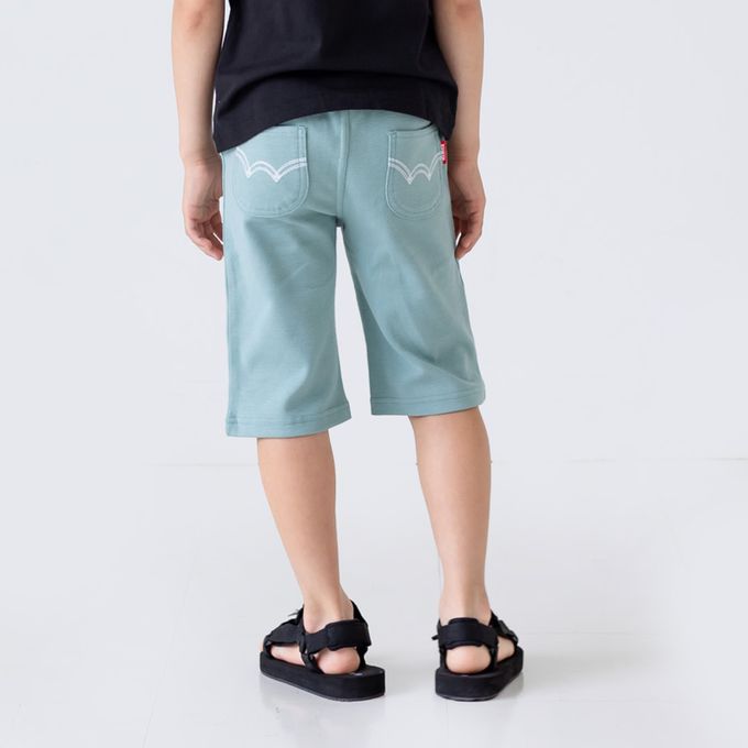 日本 Chil2 - [熱銷]EDWIN聯名 彈力短褲-米白