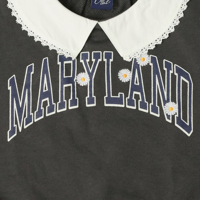 akachan honpo - 休閒上衣-英文字-深灰色