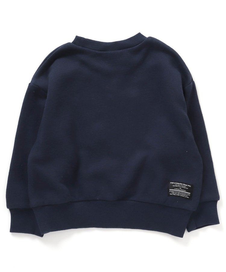 日本 BREEZE - 純棉裏毛糖果印花長袖上衣-黑