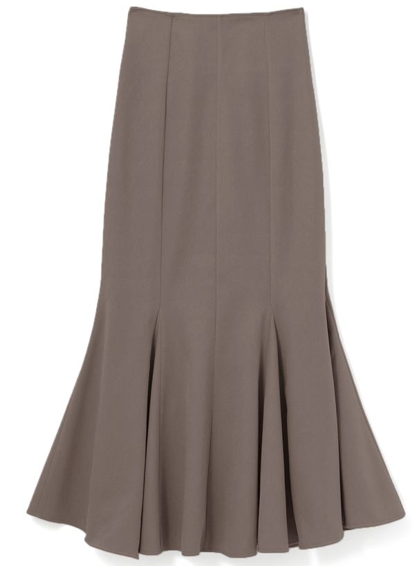 日本 GRL - 浪漫多層次魚尾長裙-橘