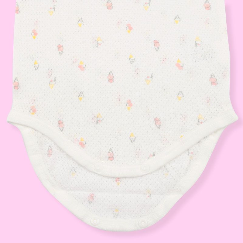 akachan honpo - 無袖套頭式包屁衣-粉紅色