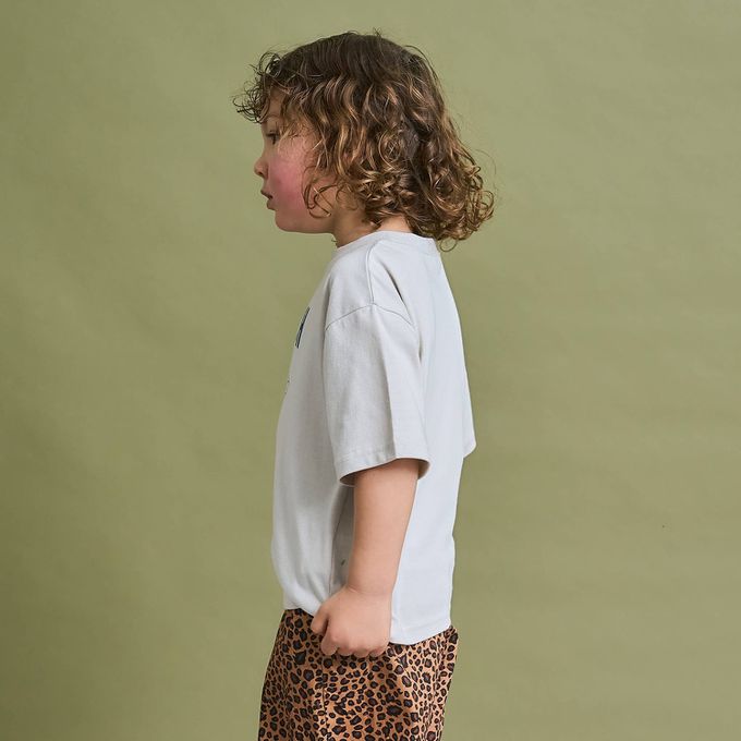 日本 b-ROOM - 防污速乾簡約印花短袖上衣-披薩-紅