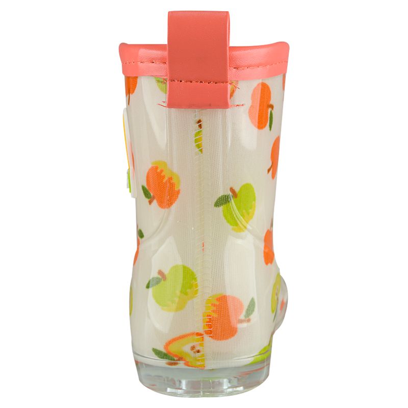 akachan honpo - 雨鞋 左右腳易分辨-蘋果-粉紅色