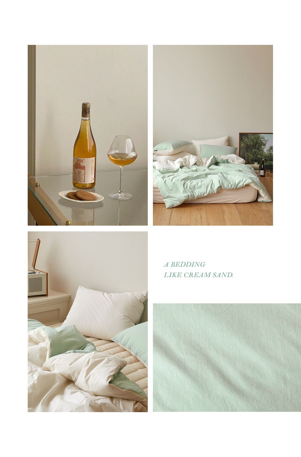 韓國 Maatila - 可水洗雙色高密度60支棉棉被(贈收納袋)-薄荷葉茶