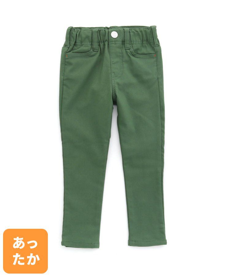 日本 BREEZE - 內刷毛輕量彈力合身長褲-灰格紋