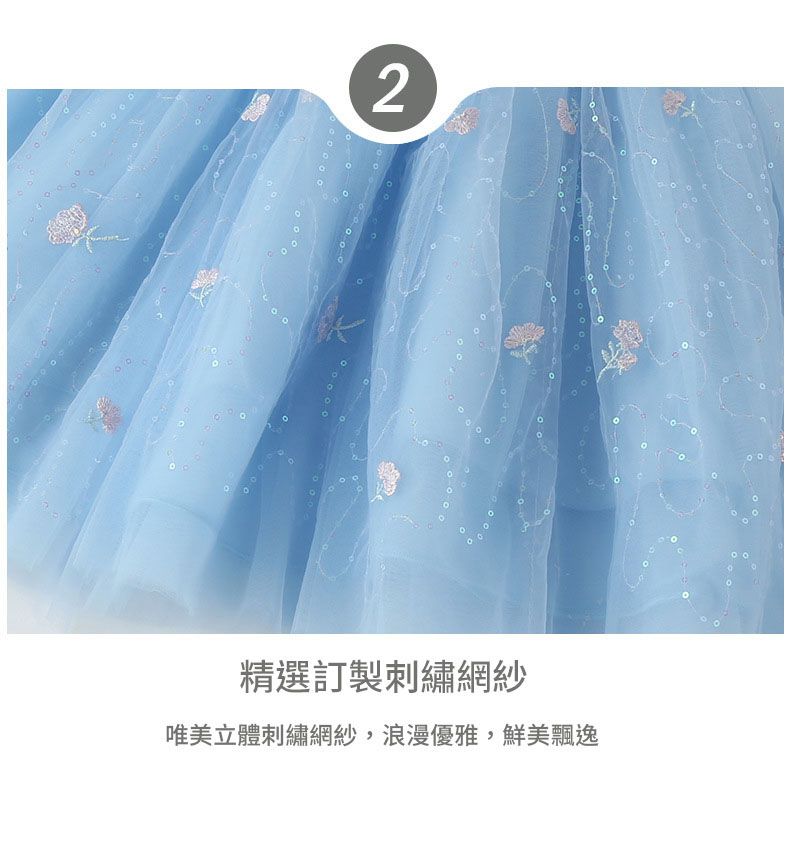 JB clothes - 21165藍色公主風洋裝